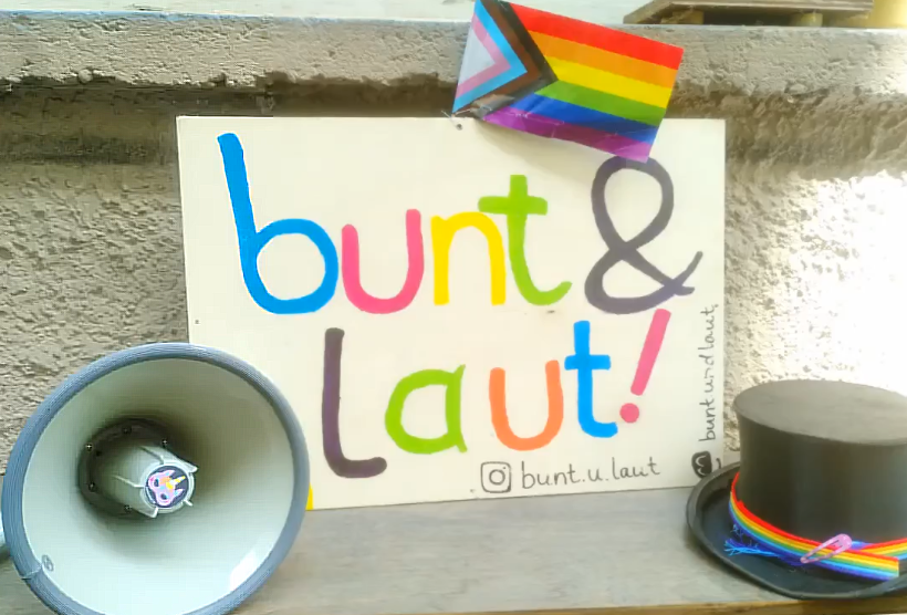 bunt und laut Karlsruhe